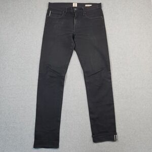 Hiroshi Kato Jeans 30x32 (Actual 31x32) Black The Pen Slim Selvedge Denim USA